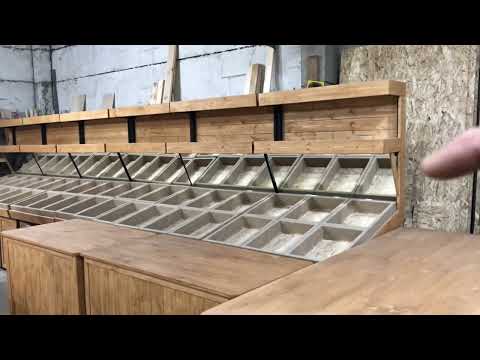 Видео: Изготовление торговых витрин для овощных магазинов