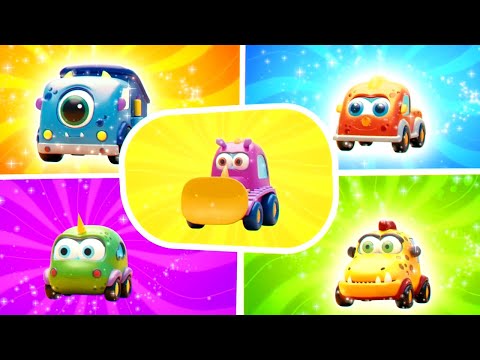 Видео: 🚗 Машинки Мокас – Серия 1 – Машинки-монстрики строят замок | Добрый мультик для малышей про машинки