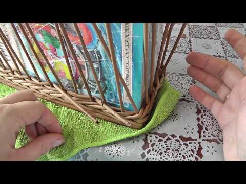 Видео: Плетение ситцем "вдогонку" двумя газетными трубочками