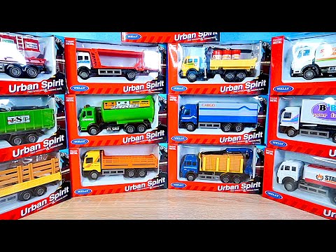 Видео: Городские грузовики модели машинок Собираю Welly