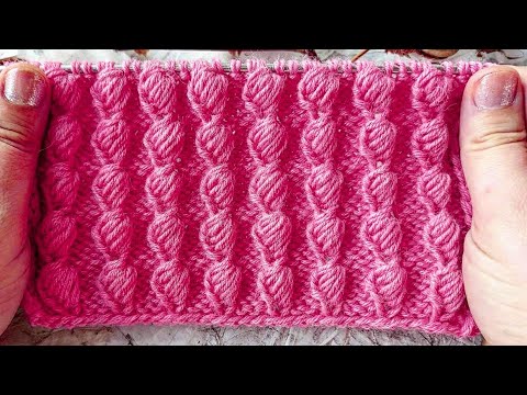 Видео: ШИШЕЧКИ ИЛИ РАКУШКИ СПИЦАМИ. Вязание спицами. Узоры.