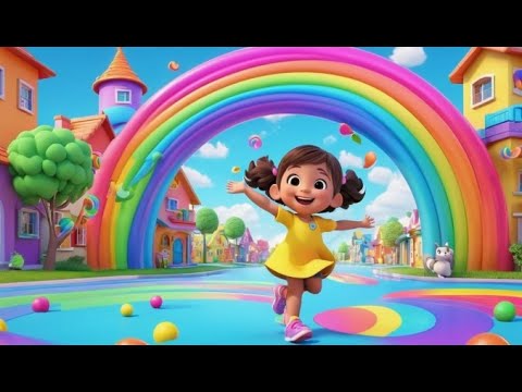Видео: Повсюду радужные цвета | Детская песенка | Развивающая детская песенка | Детский стишок