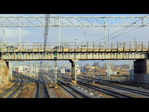 Видео: Прибытие в Санкт-Петербург на ЭП2К (Вид из кабины)