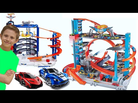 Видео: Машинки Hot Wheels для детей и ГИГАНТСКИЕ ТРЕКИ