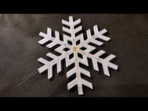 Видео: LED Снежинка. Поделка к новому 2025 году.