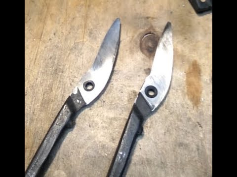 Видео: Быстрая заточка ножниц по металлу. Fast sharpening shears for metal.