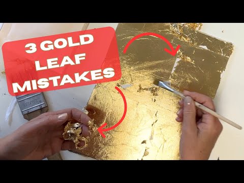 Видео: Три ошибки при работе с листовым золотом, которых следует избегать: советы для новичков, как доби...