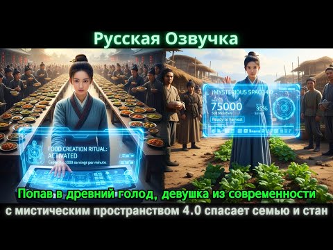 Видео: Попав в древний голод, девушка из современности с мистическим пространством 4.0 спасает семью и стан
