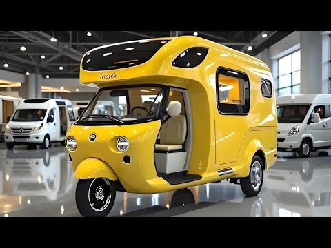 Видео: Электрический трехколесный автодом 2026 года — будущее приключений на трех колесах!