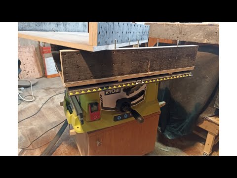 Видео: циркулярка Ryobi RTS1800-G обзор и изготовление каретки