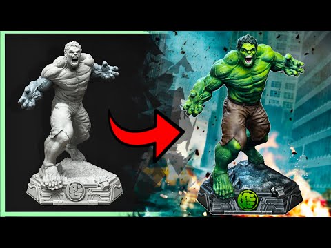 Видео: 3D-принтер, создающий Халка по индивидуальному заказу | Groundeffected.com