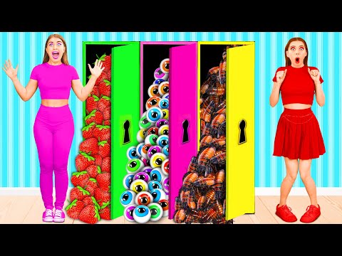 Видео: Челлендж Цветная Загадочная коробка | Смешные Cитуации от Fun Fun Challenge