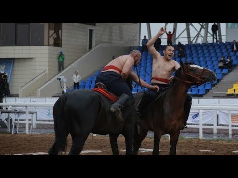 Видео: Аударыспак III Чемпионат Азии 2 день 2018 / Казахстан Астана Ипподром Атшабар