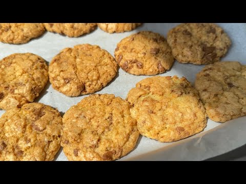 Видео: Վարսակի փաթիլներով թխվածքաբլիթներ.փխրուն ու համեղ թեյի ընկեր/ Овсяные печенье 🍪 к чаю #печенье