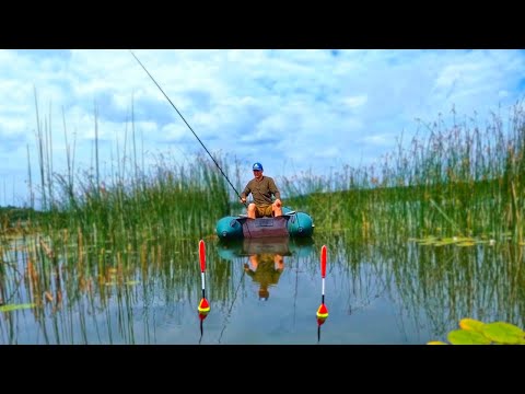 Видео: Ловля КАРАСЯ на вудку у самому Очереті . КАРАСЬ на Поплавок . Працює тільки одна насадка