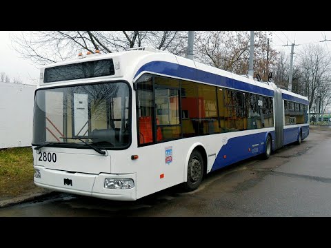 Видео: Троллейбус Минска БКМ-33305,борт.№ 2800 (13.06.2017)