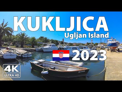 Видео: Куклица Хорватия Прогулка Остров Углян Walking Tour ☀️ 4K с Субтитрами