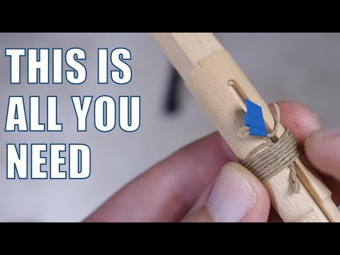 Видео: Как я делаю мотки каната для моделей кораблей