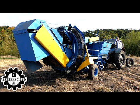 Видео: Z-644 Anna - самый простой и дешёвый картофельный комбайн. Уборка картофеля в Липецкой области