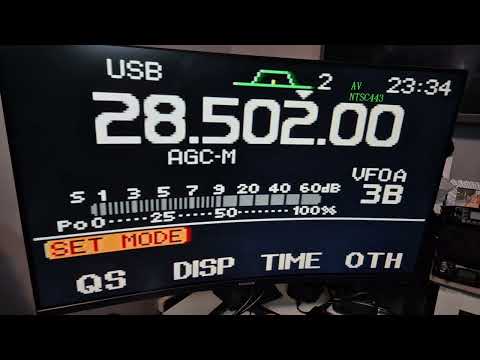 Видео: ICOM IC-7000, выход HDMI, большой экран