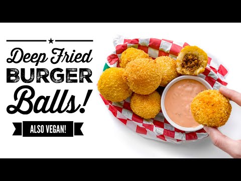 Видео: ВЕГАНСКИЕ БУРГЕРНЫЕ ШАРИКИ! Жареные во фритюре райские шарики!