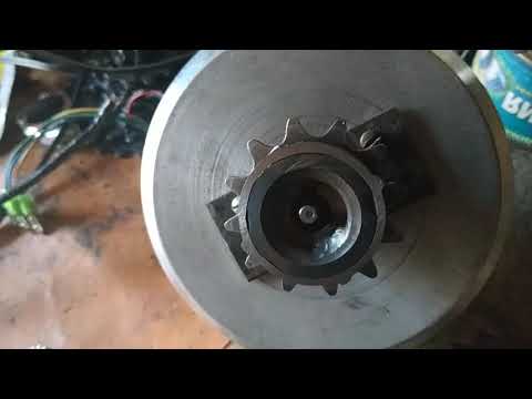 Видео: Замененный коллектор на MY1018. МОТОР ОТ ГИРОСКУТЕРА В КАРЕТКУ! СТАРТ: установил фривил 12Т наоборот
