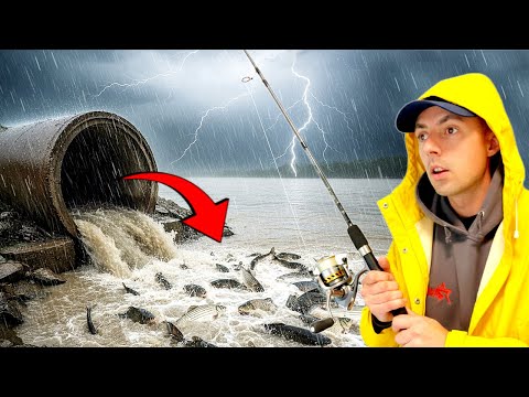 Видео: ОГРОМНАЯ РЫБА ПРЯЧЕТСЯ В СЛИВЕ Сточных Вод