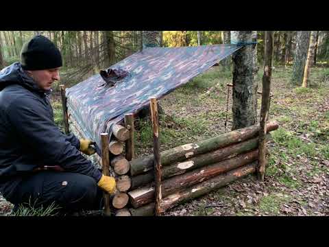Видео: [ЛЕСНАЯ ИЗБА] ручным инструментом [ ДВА ДНЯ В ЛЕСУ ] БУШКРАФТ инструменты и навыки | #1