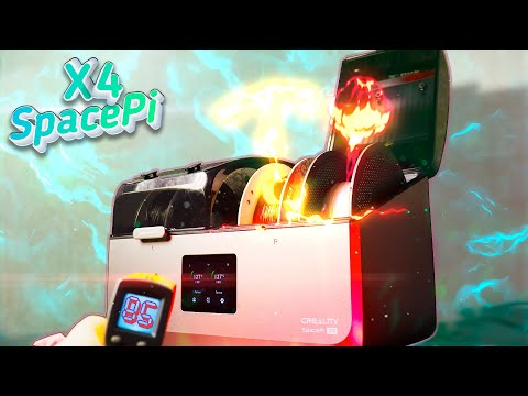 Видео: Обзор, тест, разборка Creality Space Pi X4, новая сушилка на 4 катушки с 85 градусами, 2 камеры