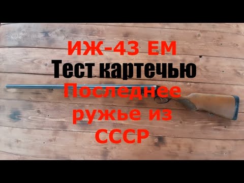 Видео: ИЖ 43 ЕМ. Тест патронами с  картечью
