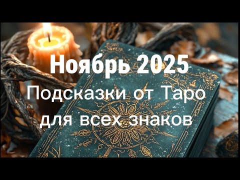 Видео: Ноябрь 2025. Подсказки от Таро для всех знаков зодиака