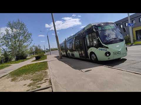 Видео: ТРОЛЛЕЙБУС БКМ 43300D (2021 г.в.) маршрут 22 г. Минск