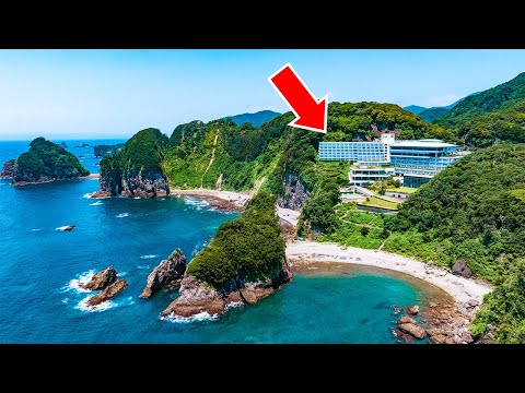 Видео: Скрытый отель-онсен на скалах побережья Японии | Dogashima New Ginsui
