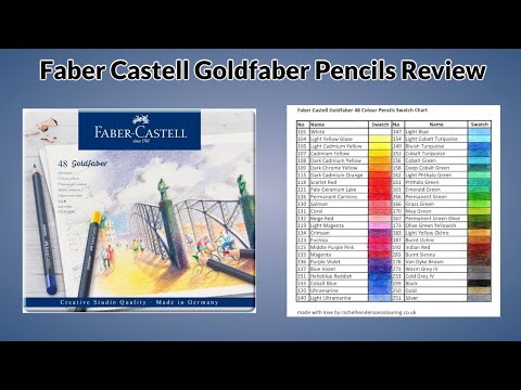 Видео: Обзор карандаша Faber Castell Goldfaber и сравнение с Polychromos
