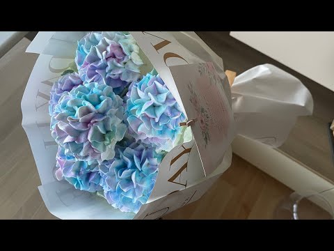 Видео: ЗЕФИРНЫЙ БУКЕТ ГОРТЕНЗИЙ к 8 марта 😍