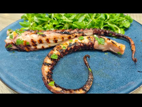 Видео: Гриловани калмари пипала! Вкусна и лесна рецепта за лятото!