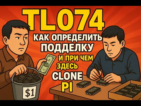 Видео: TL074 как определить подделку и при чём здесь Clone Pi