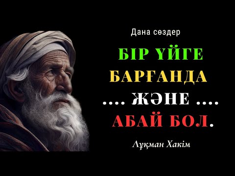 Видео: Лұқман Хакімнің 40 ЕҢ ҮЗДІК дана өсиеттері #афоризмдер #қанаттысөздер #нақылсөздер #аудиокітаптар