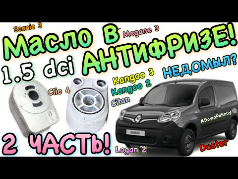 Видео: 1.5 dci МАСЛО В АНТИФРИЗЕ 2 ЧАСТЬ! Кенго 3. Кенго 2. Ситан. Меган 3. Клио 1.5 dci OIL IN ANTIFREEZE