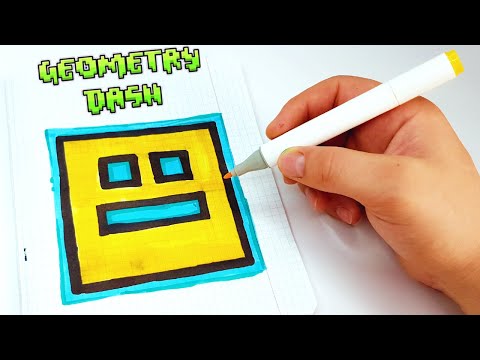 Видео: ГЕОМЕТРИ ДАШ -РИСУНКИ ПО КЛЕТОЧКАМ   -  Geometry Dash - PIXEL ART