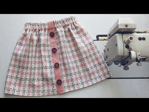 Видео: ✅️ Пошив юбки с поясом на резинке.  Уроки шитья для начинающих.
