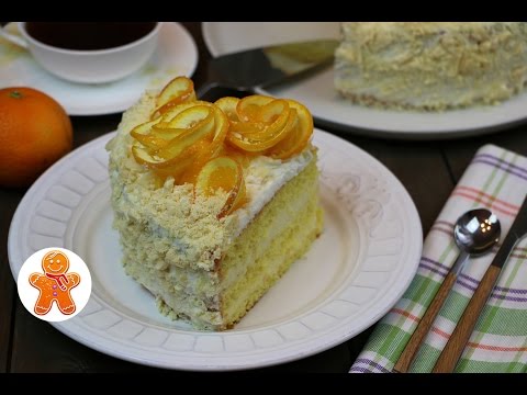 Видео: Апельсиновый торт очень простой рецепт 🍊 Orange Cake (English Subtitles)