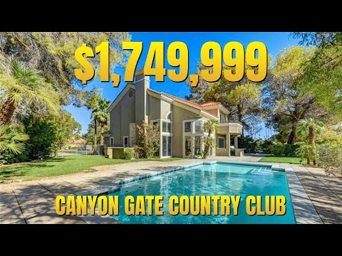 Видео: Внутри реконструированного роскошного дома с бассейном в загородном клубе Canyon Gate, выставленн...