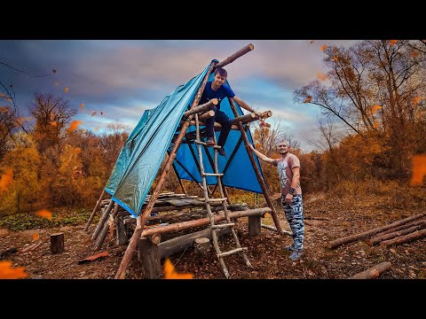Видео: БАНЯ У РЕКИ | Изменение в проекте | Каркас собран | Часть 2