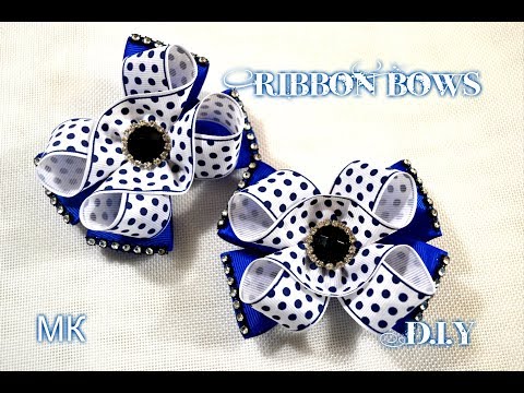 Видео: 🎀Ribbon Bows/💖 Очень красивые бантики/Бантики в школу и каждый день/Tutorial/МК/D.I.Y