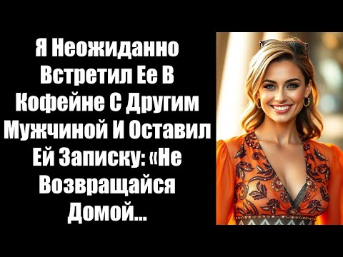 Видео: Я Неожиданно Встретил Ее В Кофейне С Другим Мужчиной И Оставил Ей Записку: «Не Возвращайся Домой...