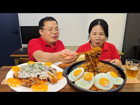 Видео: Куриный стейк со сливочным соусом и ДжапагуриㅣCookingㅣMukbang