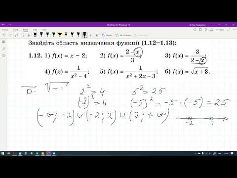 Видео: Знайти область визначення функції (Алгебра 10 клас)