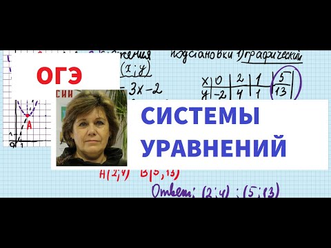 Видео: ОГЭ  Системы уравнений