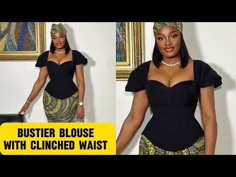 Видео: Как раскроить и сшить стильную блузку-бюстье с модными рукавами. Подходит для начинающих.